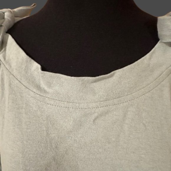 Mint Tie Cold Shoulder Sweatshirt - Picture 5 of 6